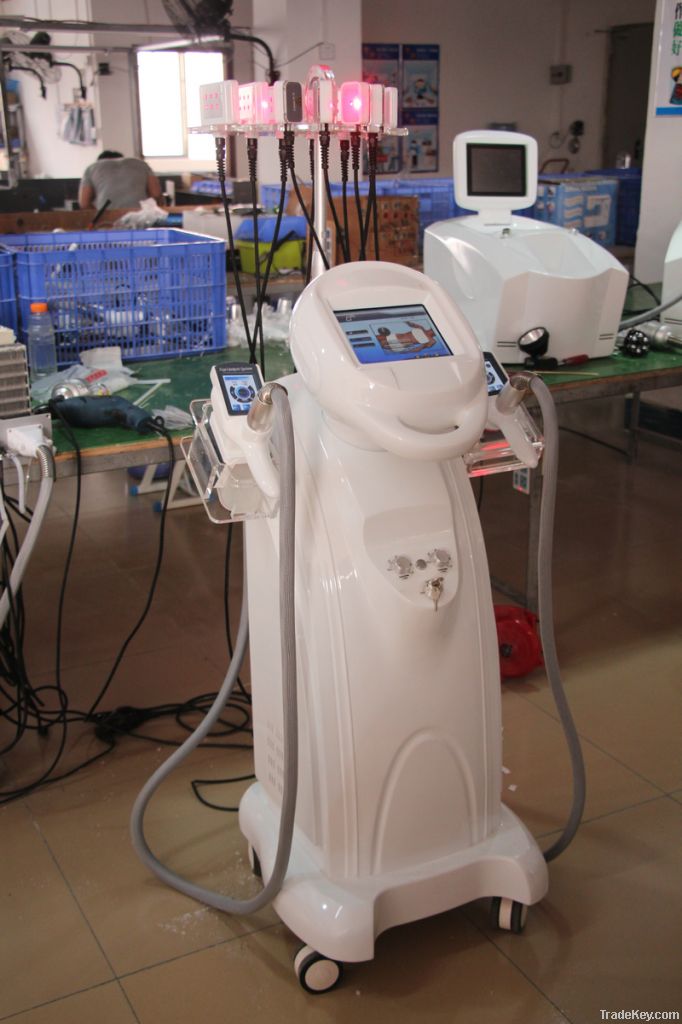 Cryolipolysis+Laser Lipolysis +vacuum roller v9 weight loss machine