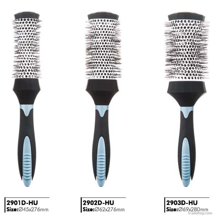 Professional hair brush, salon hair brush, hair brush with section cli