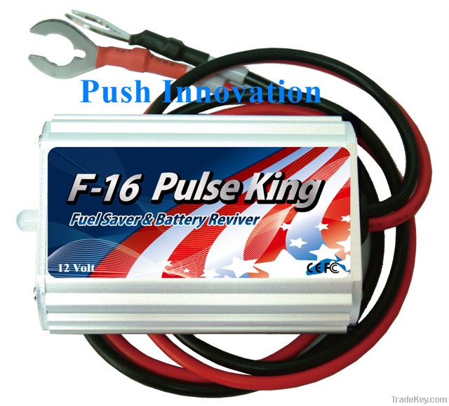 Fuel-efficient pulse-activated device Fuel Saver and Battery Reviver