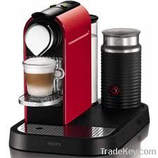 Nespresso Citiz Red Espresso Maker &amp; Milk Frother