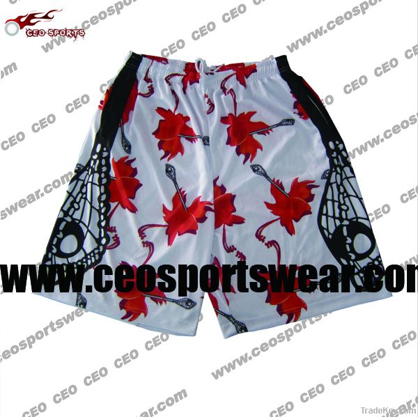 sublimation Canada maple lacrosse shorts