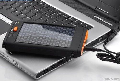 Rechargeable solar charger for laptop