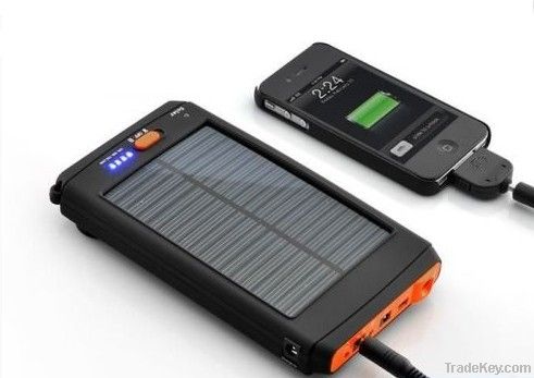 Rechargeable solar charger for laptop