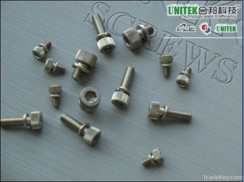 DIN912 SUS304 HC Hexagon Socket Knurled Head Sems Cap Screws