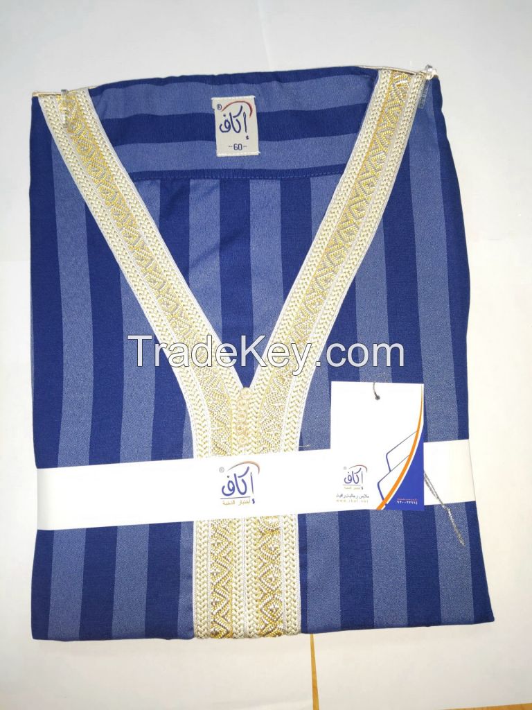 Moroccan Men Dress Caftan Short Sleeve