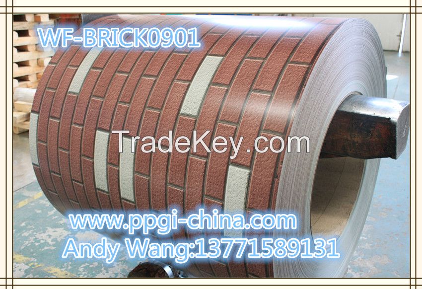 0.18-0.8mm prepainted marble galvanized steel coil/ marble ppgi/prepai