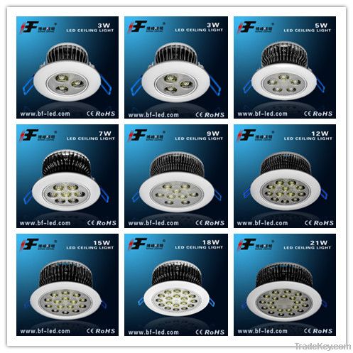 High brightness new design CE&ROHS 24w led down light fixtures