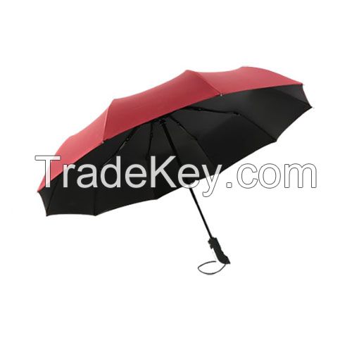 Promotional Full Auto Open 3 Fold Umbrella With Customized Logo