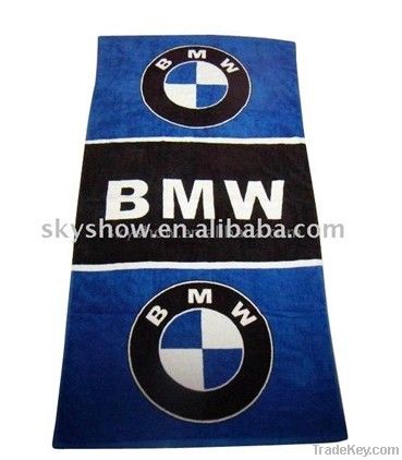 100% cotton reactive printed beach towel