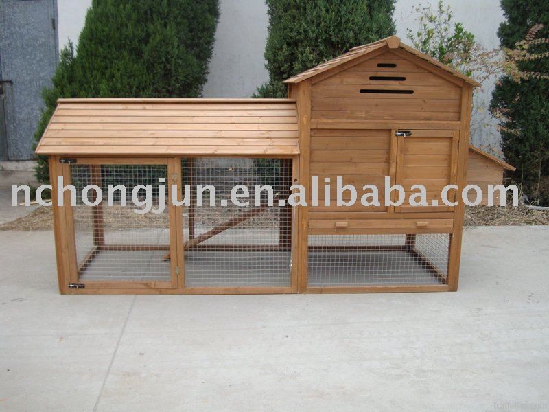 Large Outdoor Wooden Chicken Coop HJB112-F