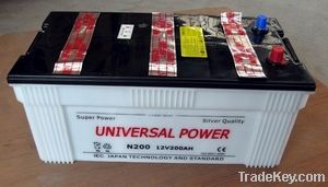 Dry Charge Car Battery 12V 100ah