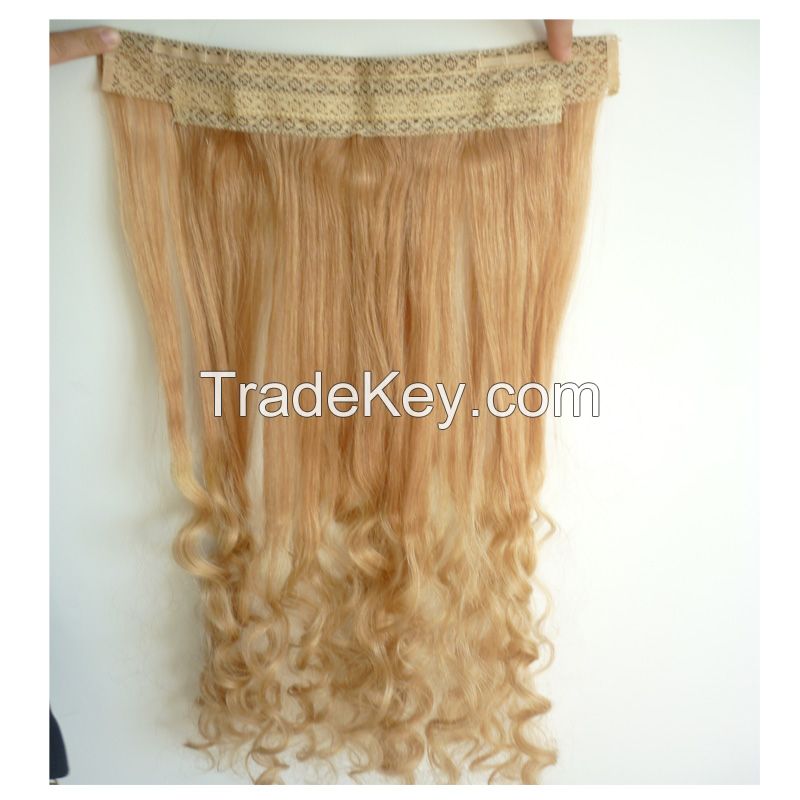 body wave india hair halo hair extensions/flip in hair extensions