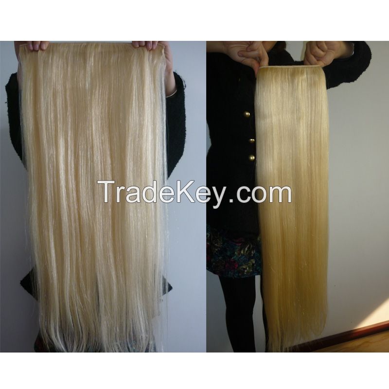 top quality natural wave  Malaysia hair halo hair extensions/flip in hair extensions