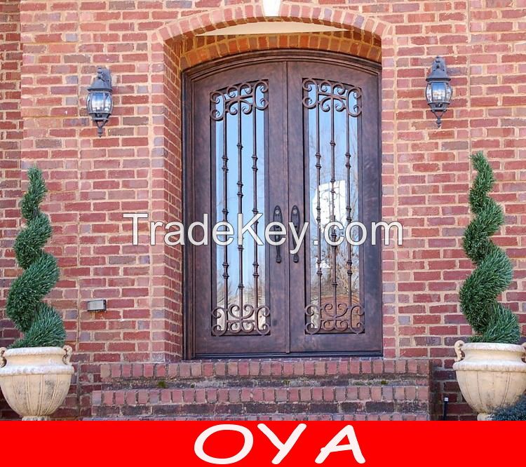 Eyebrow arch wrought iron door for furniture