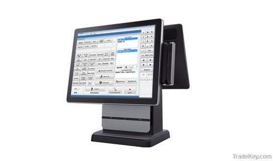 RT-5100B Runtouch 15" Dual Screen Fanless Touch POS System