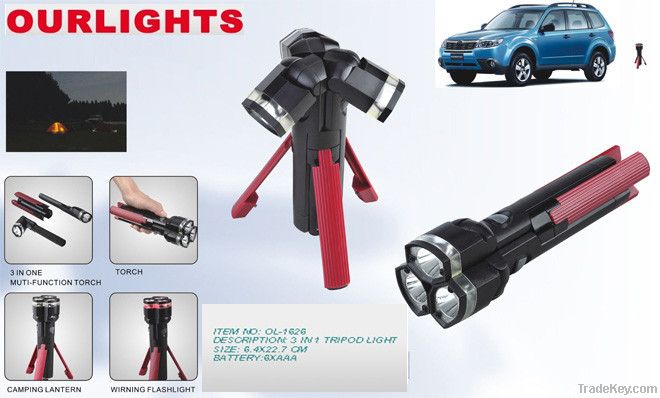 3 IN 1 Tripod Flashlight