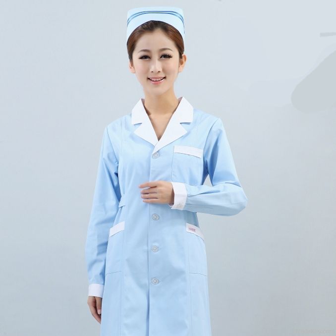 Hospital Nurse Long Sleeve Nursing Uniform Set