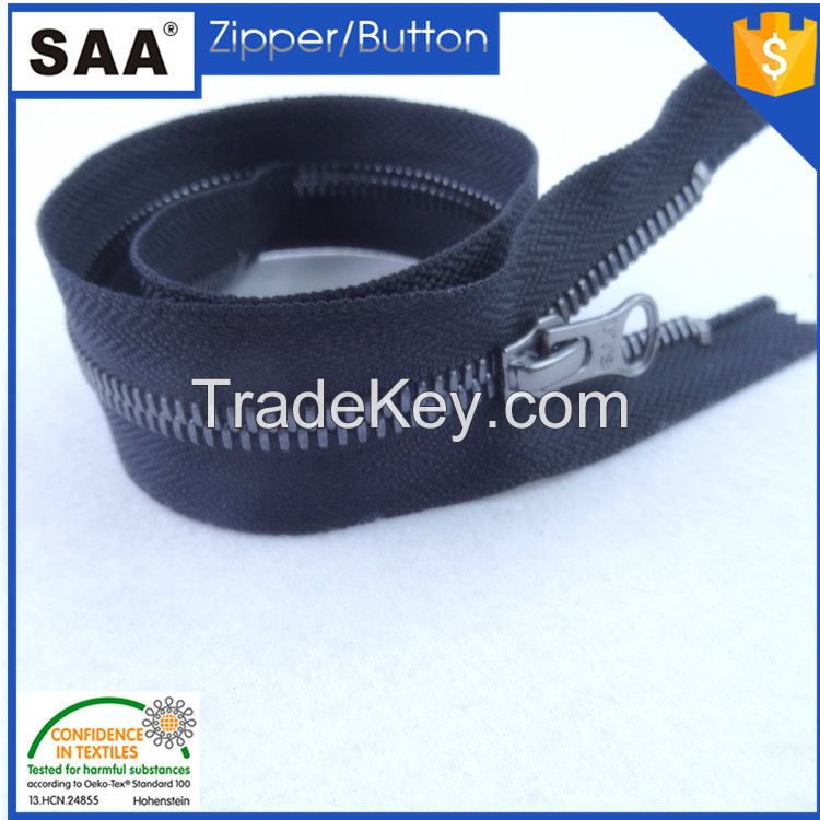 5#black color open end resin zipper 