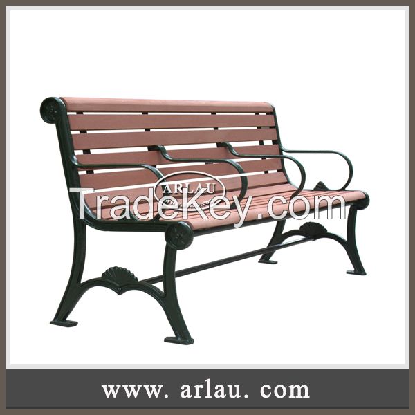 Arlau Urban Furniture China, wrought iron garden bench, Wood Bench