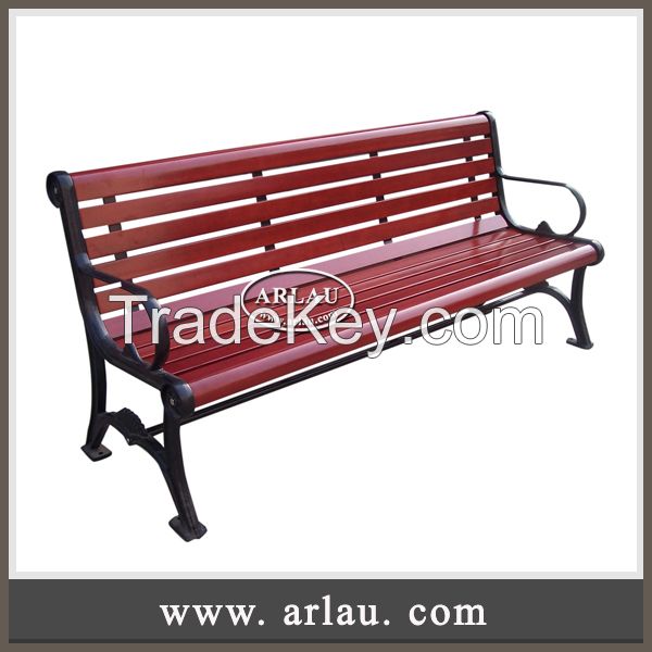 Arlau Urban Furniture China, wrought iron garden bench, Wood Bench