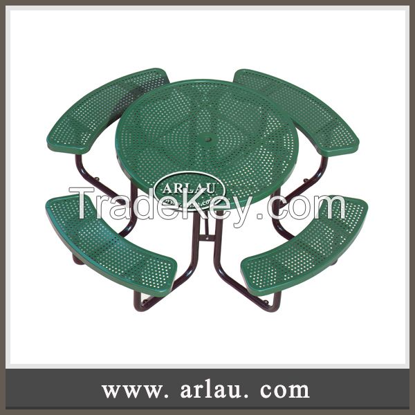 Arlau garden furniture company, metal chair and table, outdoor table