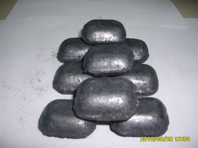 Natural amorphous graphite briquette