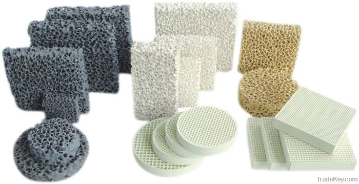 Silicon carbide ceramic foam filter