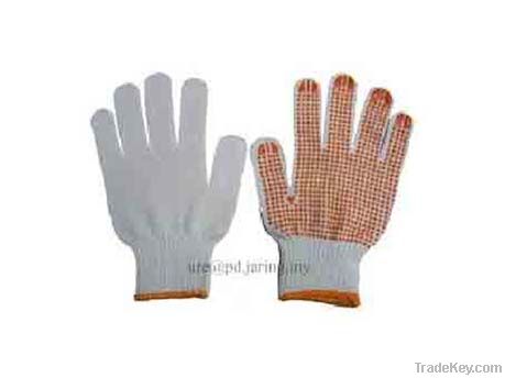 pvc dotted knitted safety glove