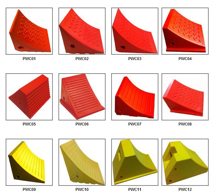 Car Wheel Chocks/Wedges In Polyurethane Material