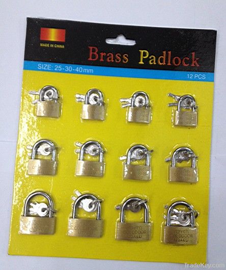 Medium Type Brass padlock