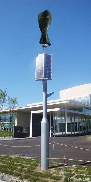 vertical axis wind turbine/Hybrid LED street light system