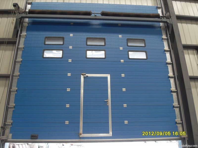 Industrial fire related sliding doors/gate with windows