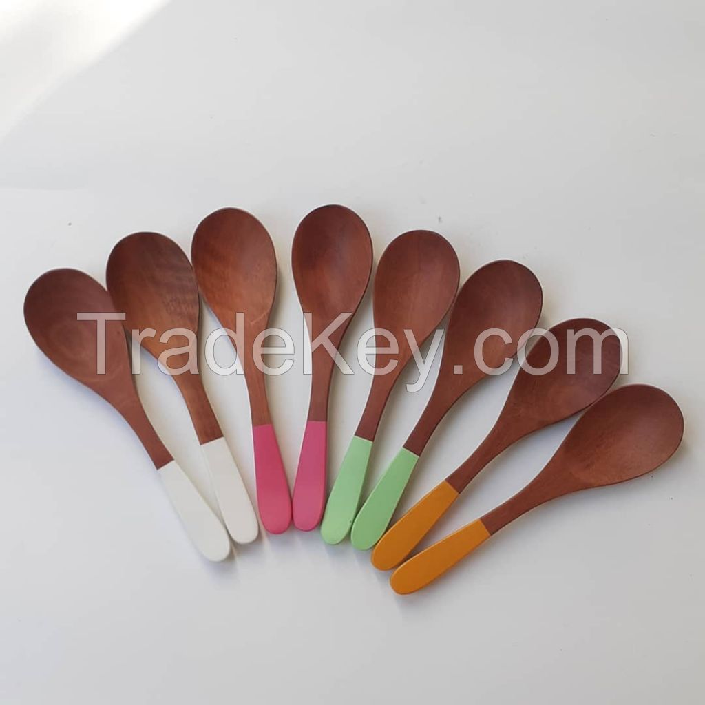 Wooden Spoon Coffee Spoon Teaspoon Many Sizes Tableware Kitchenware