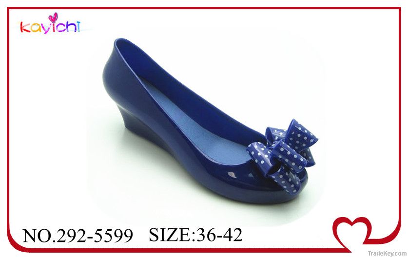 PVC jelly new fashion shoe women high heel shoes heel less high heels