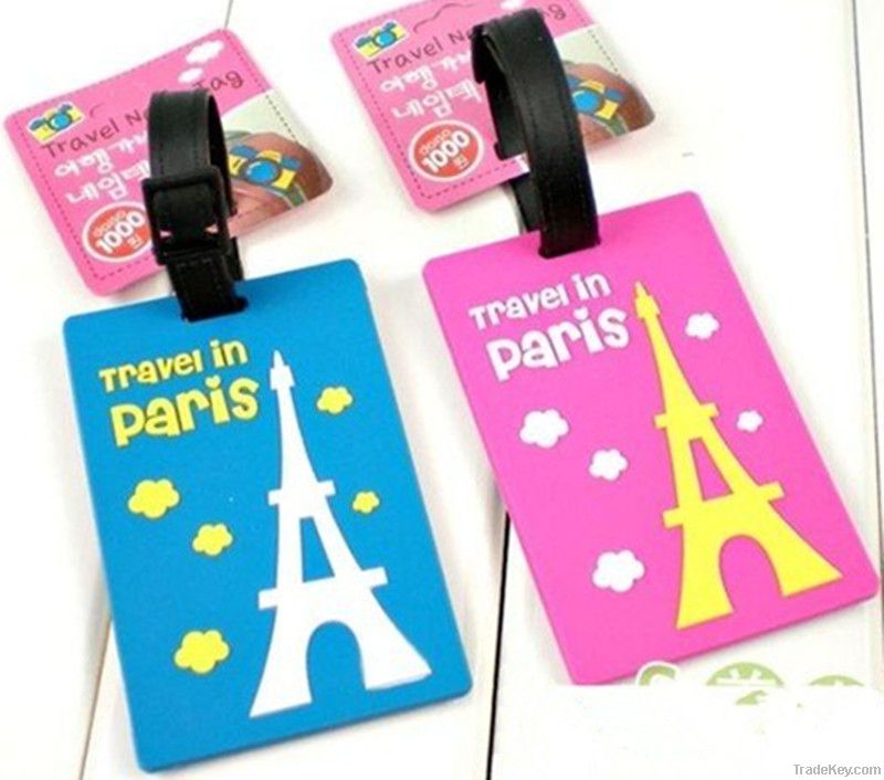 Fashional Custom Plastic PVC Luggage Tag