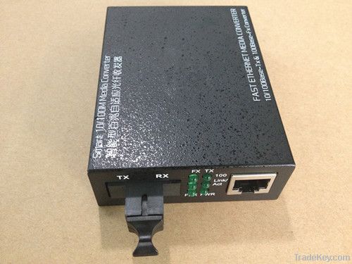 10/100Mbps Fast Fiber Media converter Singlemode Simplex 25KM