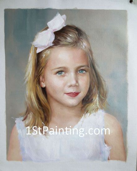 Impressionist Oil Portrait Painting