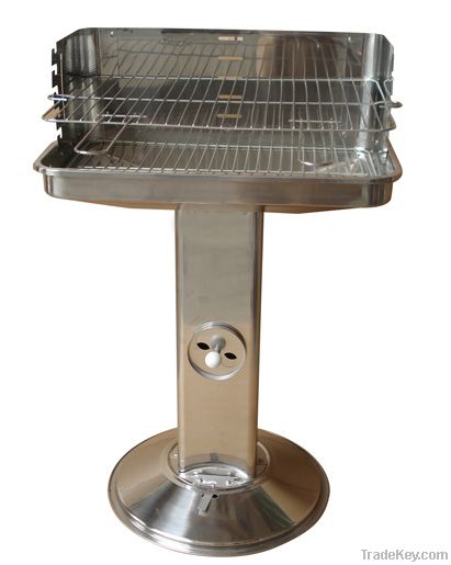 Stainless Steel Pedestal BBQ Grill