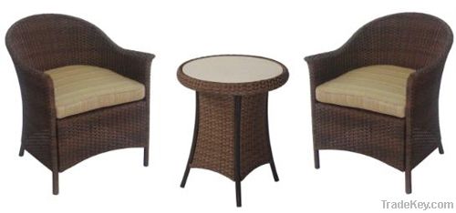 3 Piece Garden Wicker Set