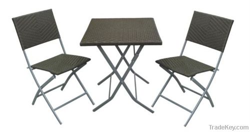 3 Piece Patio Wicker Set