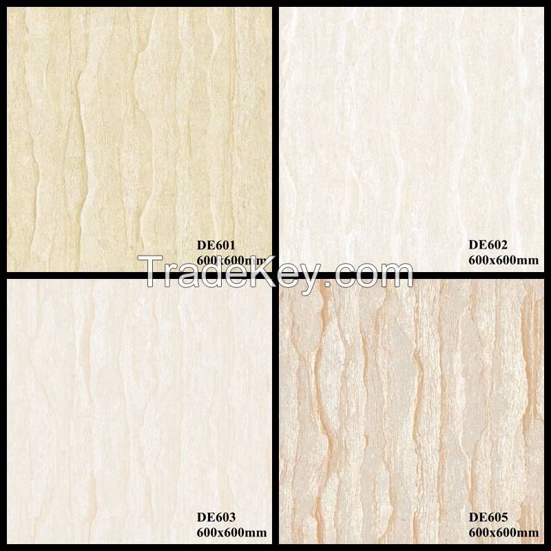 Unglazed Polished Porcelain Floor Tiles 600*600 with Nano Technology