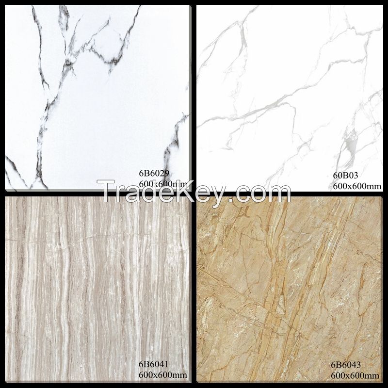 Marble Tiles 600x600 with Full Body Treatment(Crema Marfil, Volakas White, Portopo etc.)