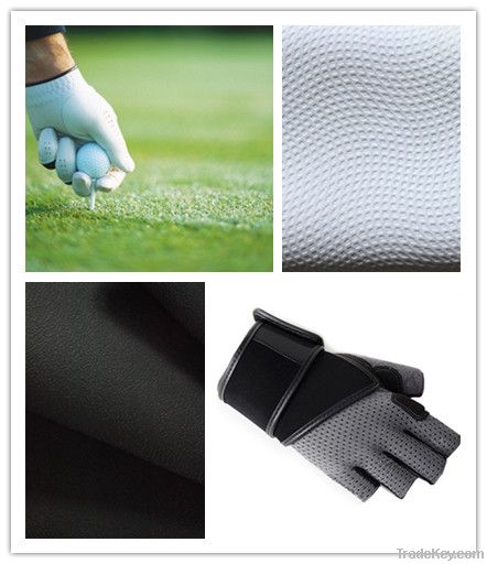 Elastic microfibre glove leather