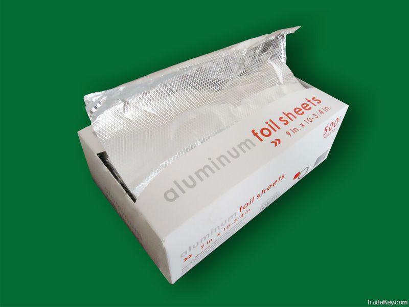 interfolded aluminum pop-up foil