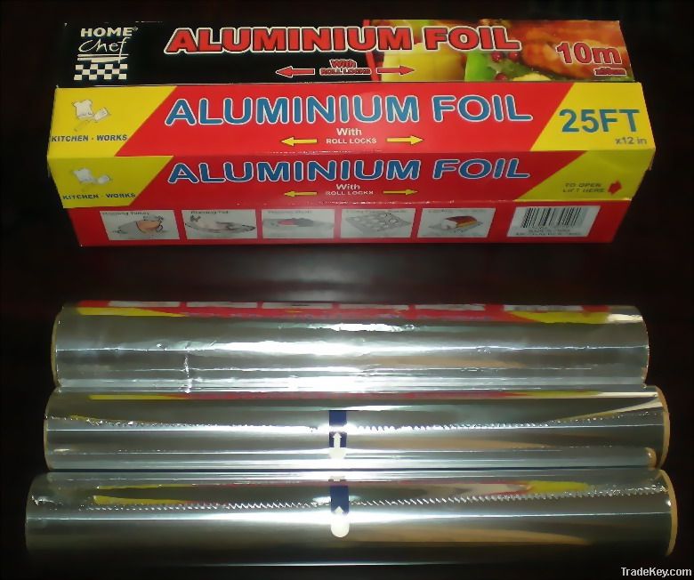 houshold aluminium food packing rolls