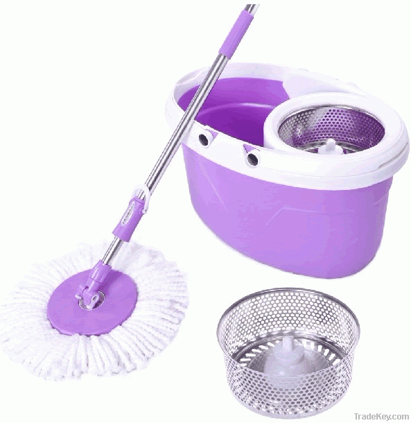 stainless steel bucket spin &amp; go mop, big bucket