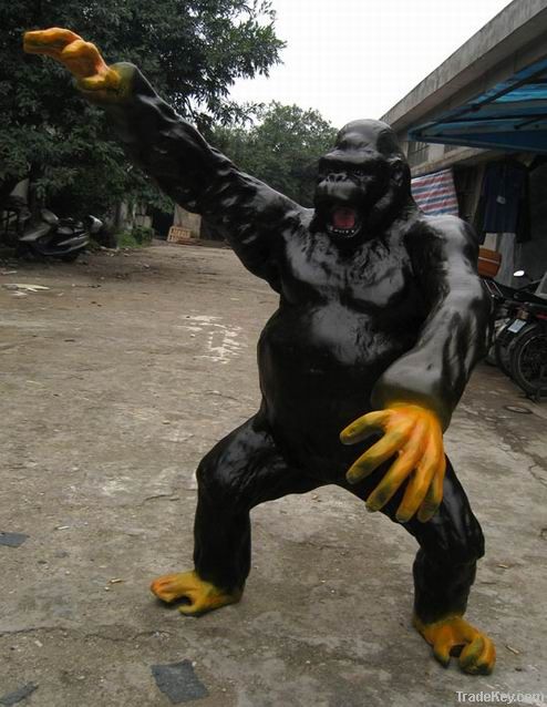 Cool Gorilla statues with fiberglass sculpture