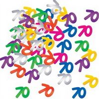 Metallic PVC/PET numerial/ number birthday confetti Multi-color available