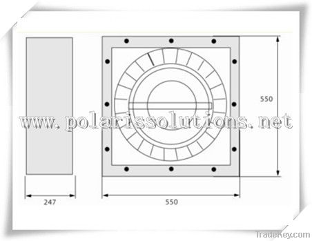 Luminaria de induccion para gasolineras y estaciones de servicios