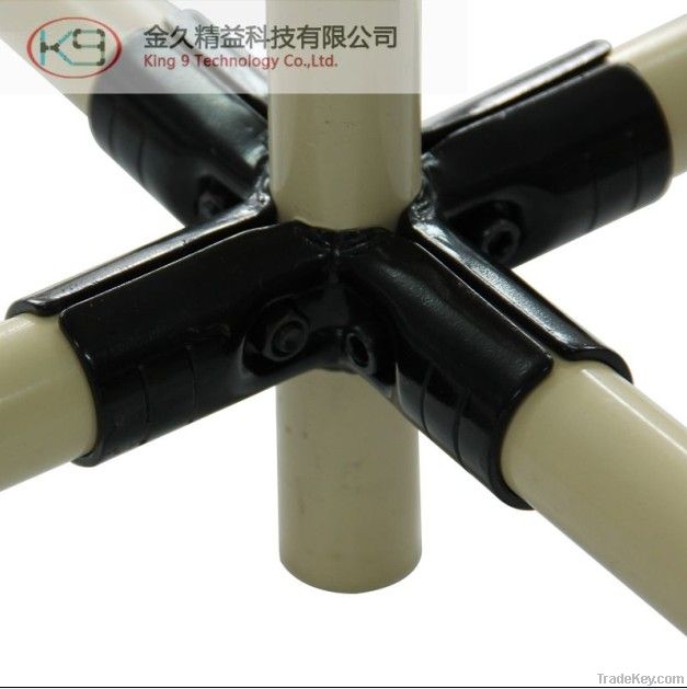 black electrophoresis metal joint bracket for flexible material handli